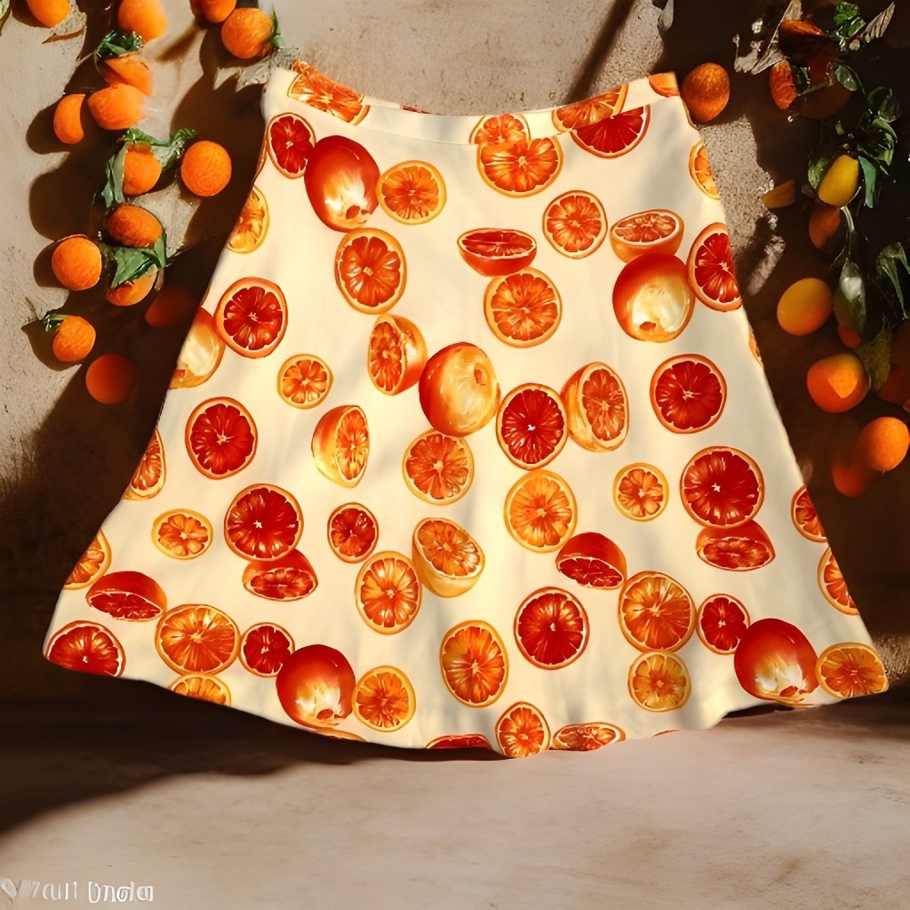 🍊 Citrus Skater Skirt 🍊 - Picture 2 of 6